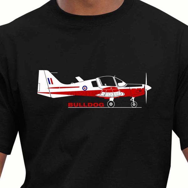 

100% cotton summer mens summer tees t shirt aeroclassic scottish aviation bulldog aircraft nerd tee shirts