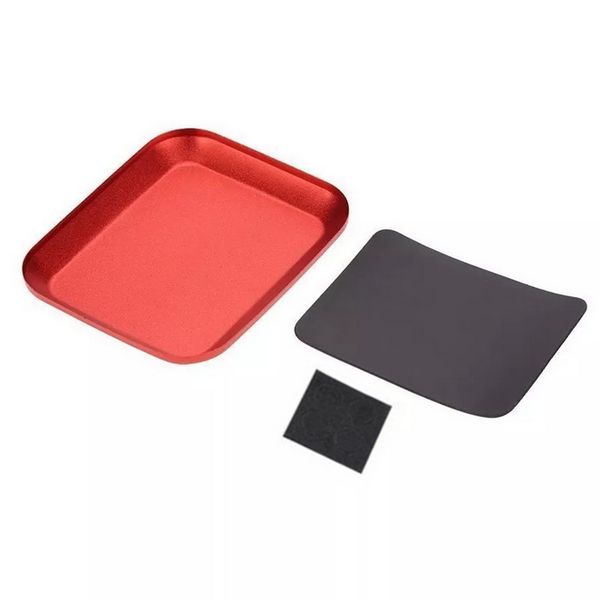

the tray with magnetic pad screw storage box mini screw plate bits box mobile repair mat magnetic dish