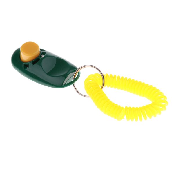 

animal dog cat bird horse pet training clicker obedience aid + wrist strap