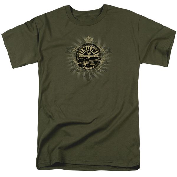 

sun records rock heraldry licensed t-shirt all sizes cotton tee shirt summer style casual wear