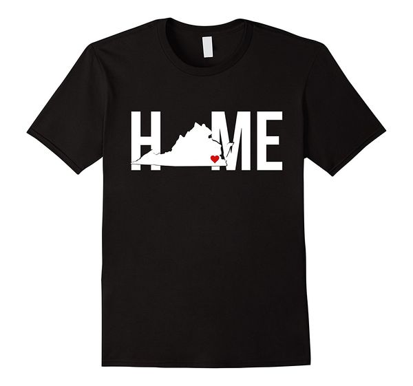 

i love my home штата вирджиния t-shirt мужчины марка clothihng мужская мода качества тенниски 100% хлопок письмо печать