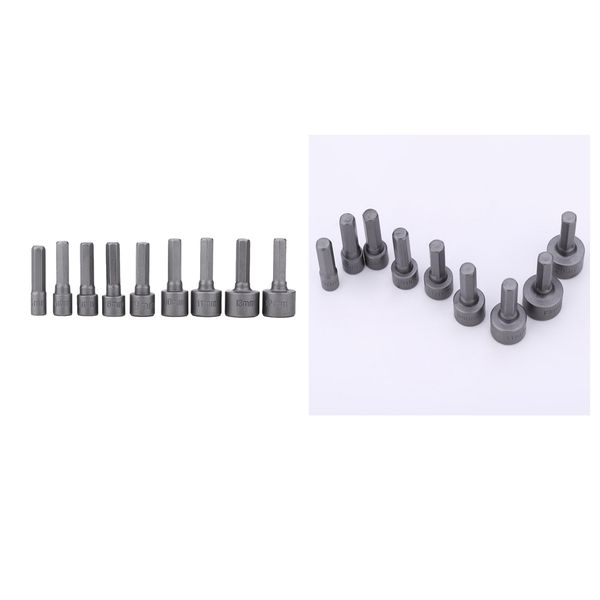 

18 piece metric hex bit socket set 5mm-13mm, chrome-vanadium steel drill bit