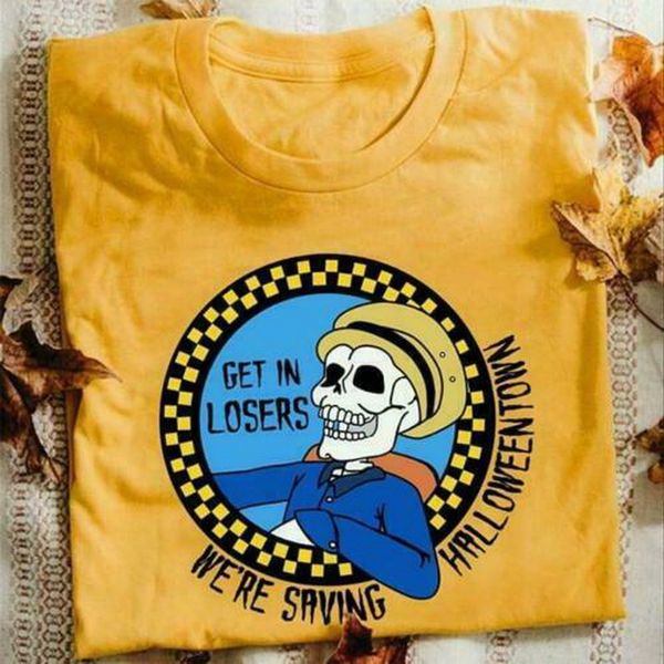 

get in losers we're saving halloweentown men t-shirt cotton s-3xl gold new funny tee shirt