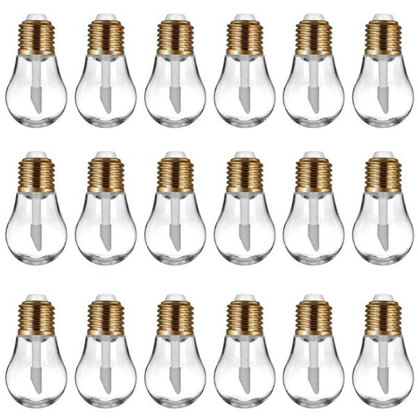 

20pcs light bulb lip gloss tube empty refillable lips gloss bottles 9ml diy cosmetics lip glaze bottles makeup sample tubes
