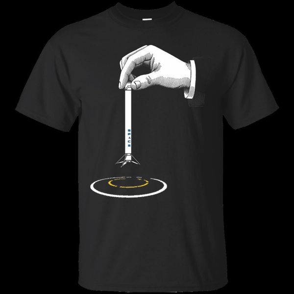 

plonk space rocket landing falcon drone ship reusable elon musk spacex tshirt cartoon t shirt men new fashion tshirt