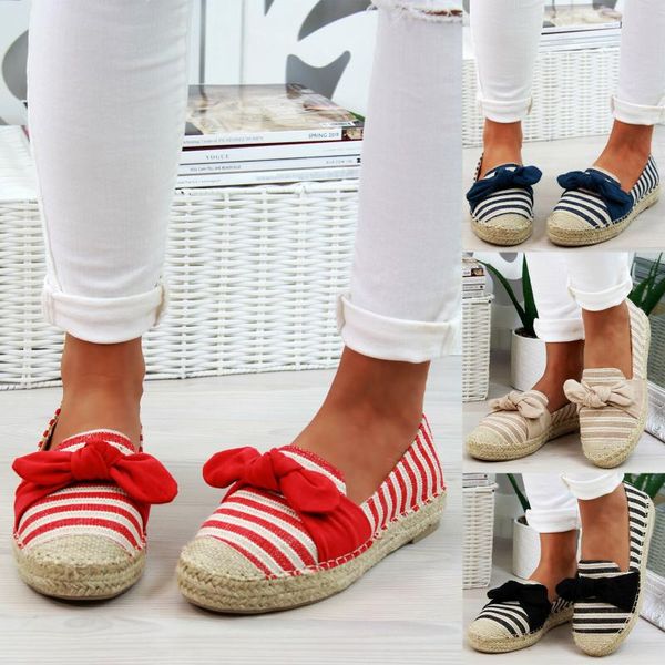 

2020 new fashion new women casual canvas shoes classic flats vulcanize shoes female summer bow tie flat fashion zapatillas, Black