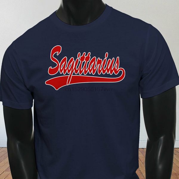 

sagittarius athletic zodiac november december mens navy t-shirt