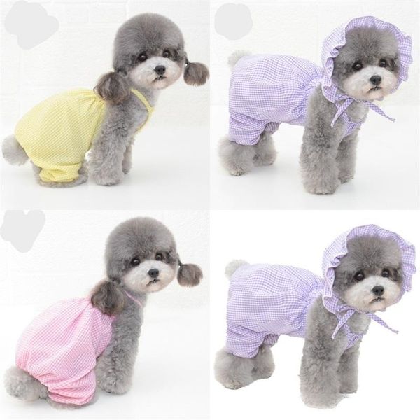 

plaid chien dog skirt dogs costume puppy clothes pet supplies pants muti colors animal cat dress up apparel outdoor 24bt c2