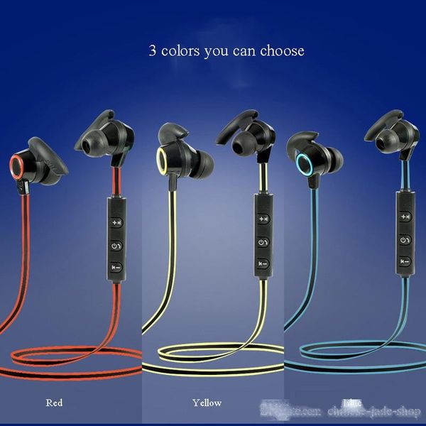 

xt-1 wireless bluetooth earphones sports earbuds stereo in-ear headsets ear hook for phone in retail package 100pcs/lot