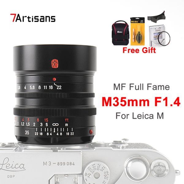 

7artisans 35mm f1.4 full frame lens for leica m mount m6 m7 m8 m9 fujifilm x camera 7 artisans m35mm f/1.4 cameras lens