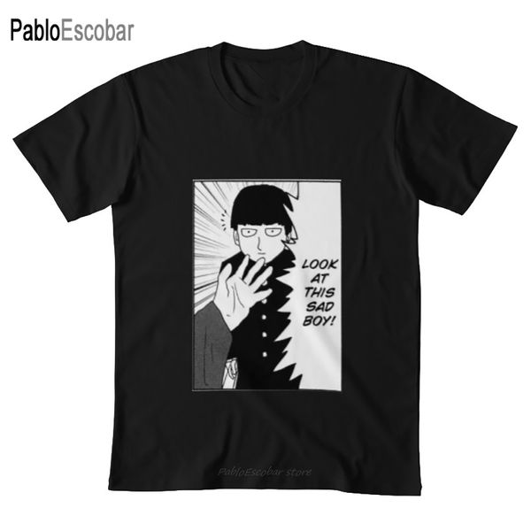 

a sad boy t shirt mob psycho 100 anime manga mp100