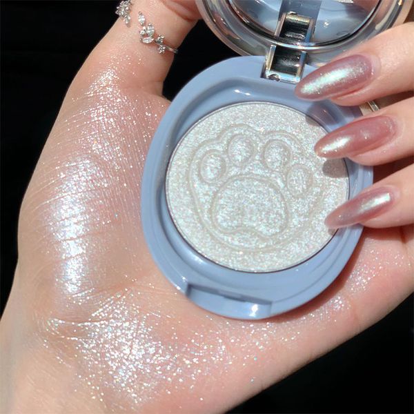

ginger cat paw make up flash powder multi-function blush highlighter pearl rouge light shadow bronzer nude makeup cosmetic plate
