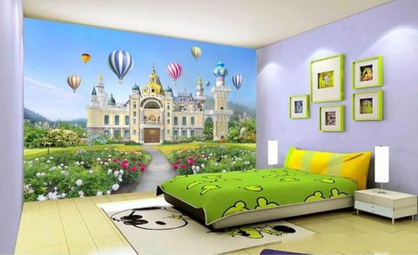 

beautiful princesses fantasy castle wallpaper 3d p custom children s room wall murals bedroom room decor