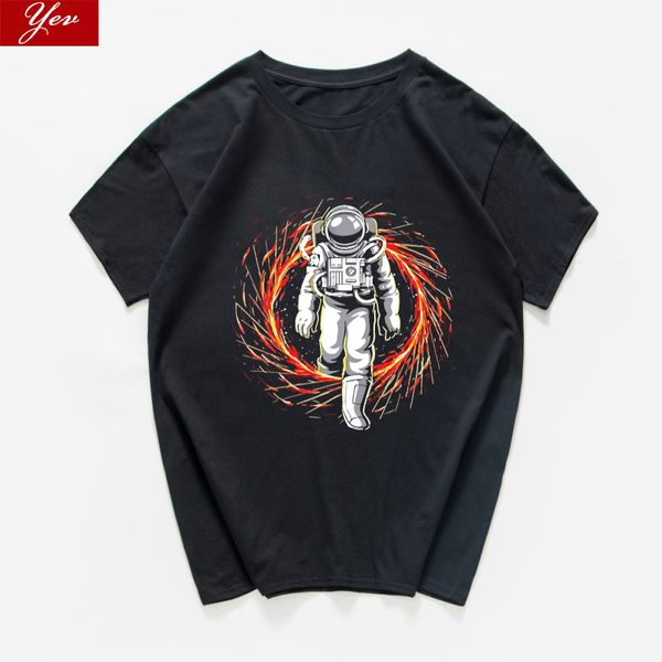 

astronaut coming funny t shirt men hip hop hipster men t-shirt casual summer loose male t-shirt homme streetwear harajuku