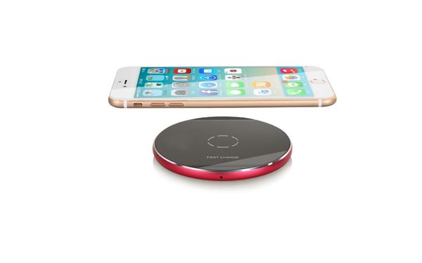 

wireless fast charger with delicate design(red/gold/black