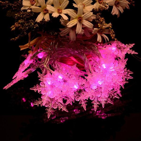 

cgjxs christmas decoration xmas light 20 led hexagonal snowflakes light string portable household decoration light string festive party supp