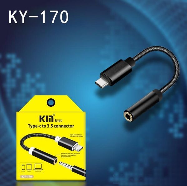 

type-c to 3.5mm earphone audio cable adapter type c usb-c to 3.5mm jack for huawei xiaomi