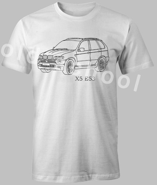 

men summer short sleeves t-shirt casual tee plus size x5 motorsport evolution e53 suv 4x4 casual t shirt