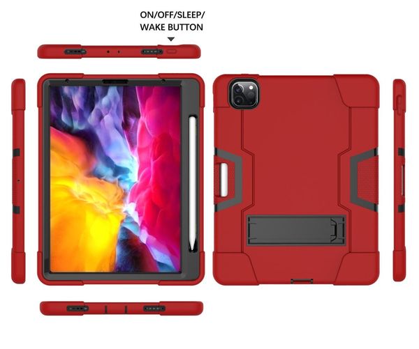 

b type pc silicone heavy duty shockproof kickstand hybrid robot case cover for ipad pro 9.7 air air 2 ipad 9.7 2017 2018 crexpress