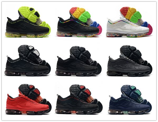 

joyride tn plus triple black white men running sports shoes have a n day lime green navy red cushion mens basketball sneaker, White;red