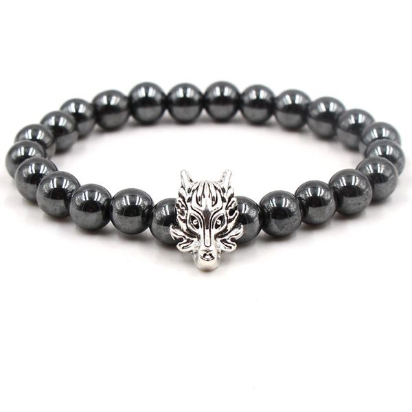 

charm trendy natural beaded stone bracelet men black beads stone faucet evil eye bracelet yoga women jewelry gift, Red;blue