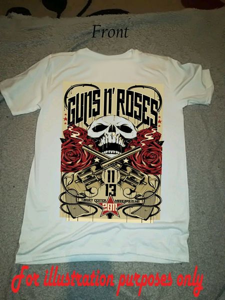 

guns n roses live gig poster t shirt all sizes xs-2xl axl rose