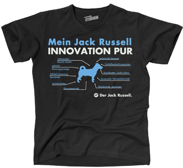

tinno t-shirt hunde hund innovation pur jack russell terrier fun siviwonder fashion summer paried t shirt tee