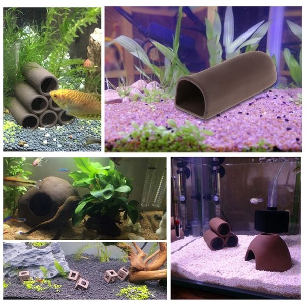 

decorations fish tank cave aquarium shelter ceramic shrimp spawn live hide ornament breeding b85c