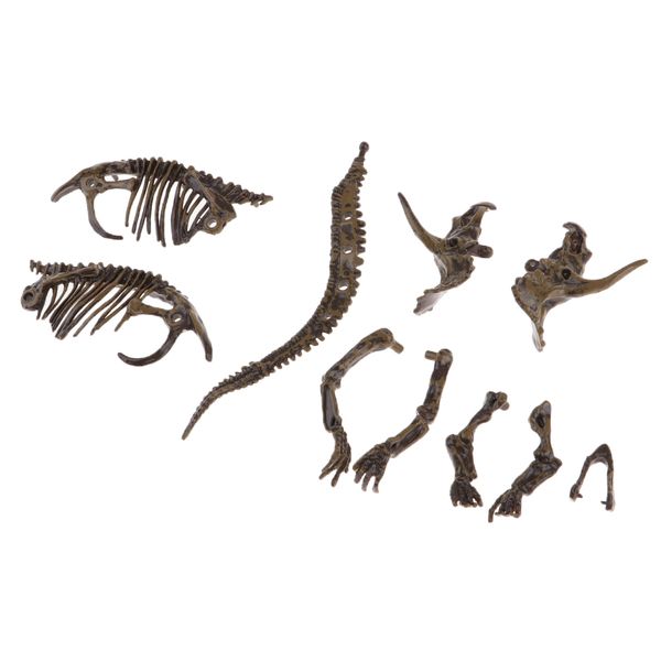 

пвх сборка динозавр скелет трицератопса puzzle model kits collection