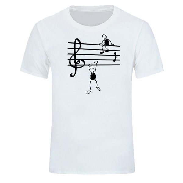

music notes funny print t-shirt men summer style short sleeve o-neck t shirt funny tee mans clothing streetwear shirts tees