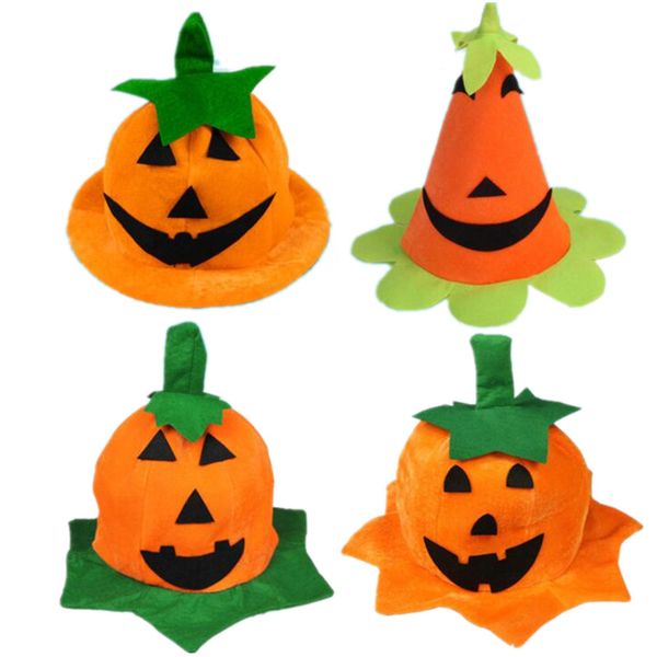 

party hats 2021 halloween pumpkin hat children adults dress up witch caps masquerade supplies