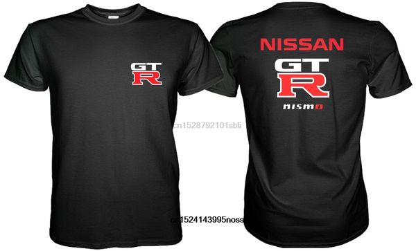 

nissan nismocar race gtr logo motorsport skyline black t-shirt mens cotton tee shirt cool t shirts fashion clothing