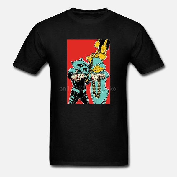 

printed men t shirt cotton o-neck tshirts run the jewels howard the duck rtj short-sleeve women t-shirt