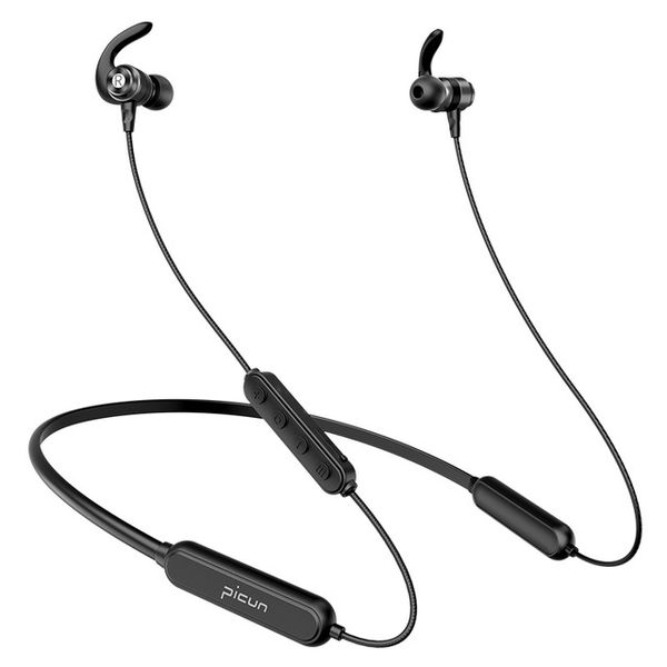 

picun h18x bluetooth earphone ipx7 waterproof sports running wireless headset magnetic design neckband fone de ouvido