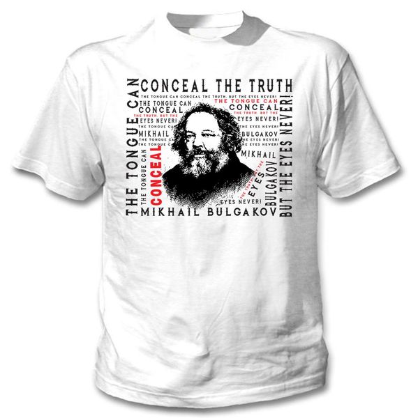 

mikhail bulgakov conceal the truth new cotton white 2019 summer brand adults casual tee shirt fitness t-shirts