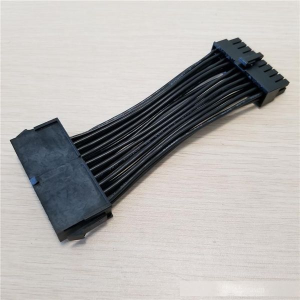 

10pcs/lot psu power supply atx 24pin to 20pin female to male power cable converter adapter 18awg 10cm for pc diy