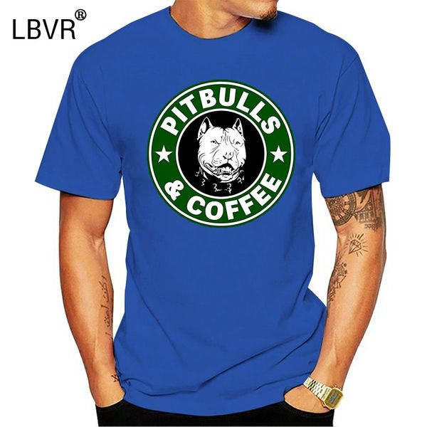 

pitbull and coffee shirt loose cotton t-shirts for men cool t shirts printed t shirt