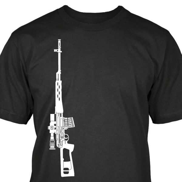 

2019 new cool t-shirt cotton man t-shirt sleling design dragunov t-shirt