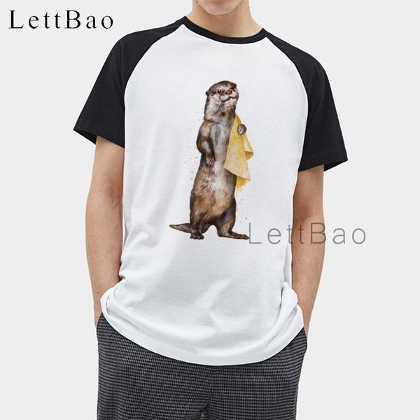 

otter tshirt new arrival creative art design t shirt for men summer short sleeve cool shirts original breathable soft 2020