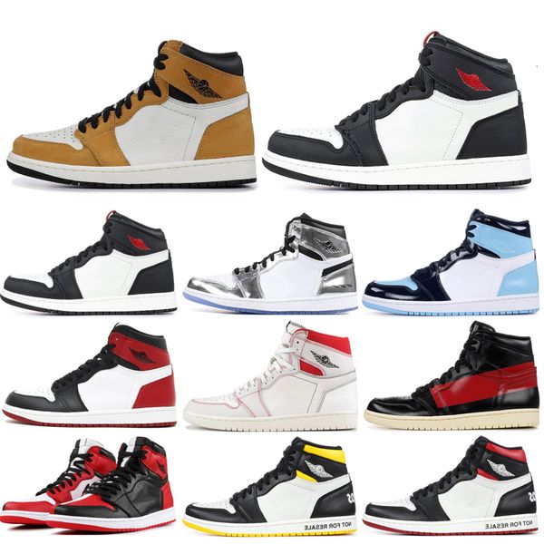 

new 1 1s basketball shoes men sneaker ying yang pack unc phantom pine green couture shadow bred black toe banned outdoors sports 7-13