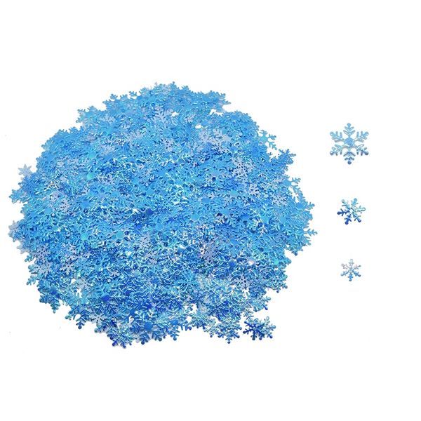 

christmas decorations 800 pcs reusable snowflakes confetti for wedding birthday holiday party supplies,blue