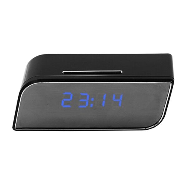 

1080p hd mini wireless wifi clock camera micro cam ir night view alarm camcorder digital clock video camera dvr hidden tf card
