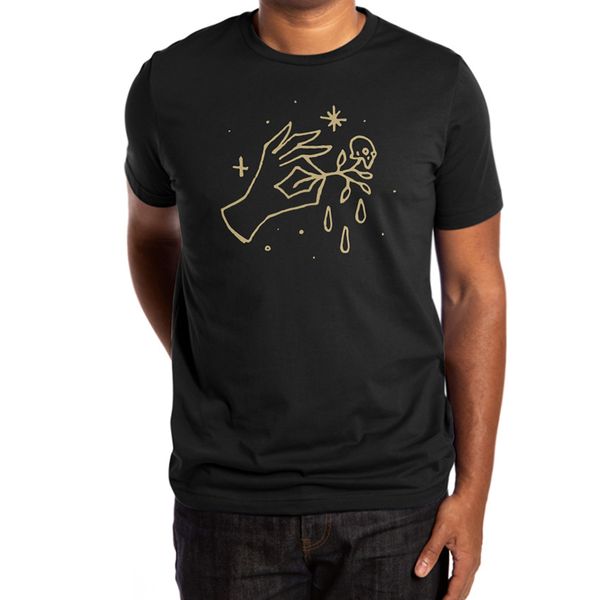 

the black flower t shirt