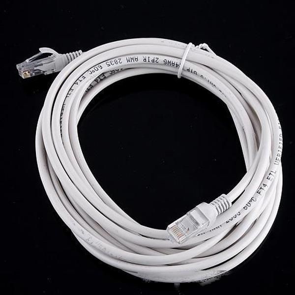 

100pcs 10m rj45 to rj45 lan cable ethernet patch link network lan cable white dhl new