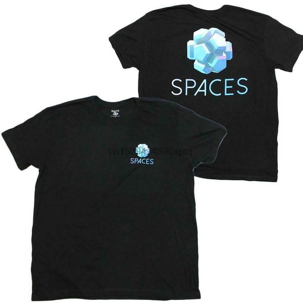 

mens black spaces geometric gradient backprint graphic tee t shirt