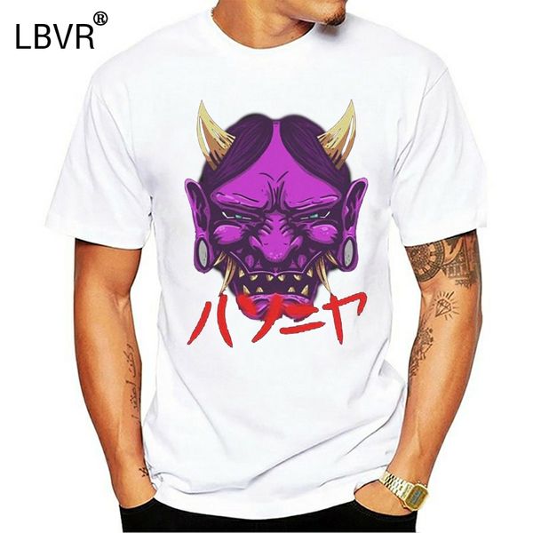 

hannya t-shirt man's japan demon scary t shirt fun purified cotton short sleeves tee shirt crew neck birthday gift clothes
