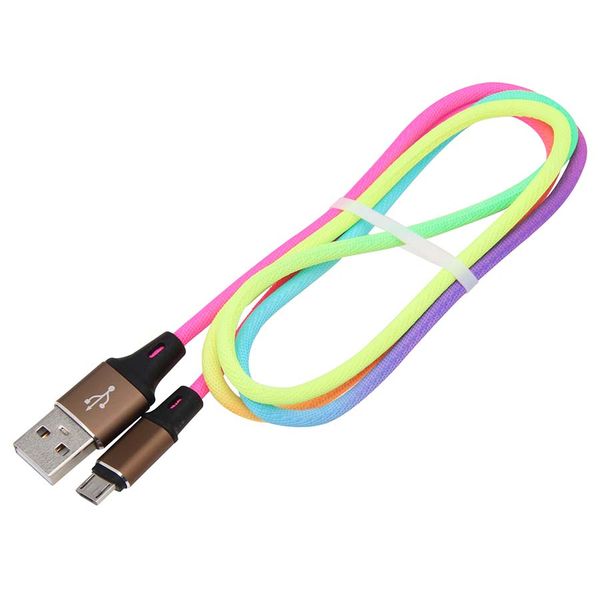

100pcs/lot type c cable micro usb fast charging sync data cord 1m for samsung xiaomi htc android phone cable