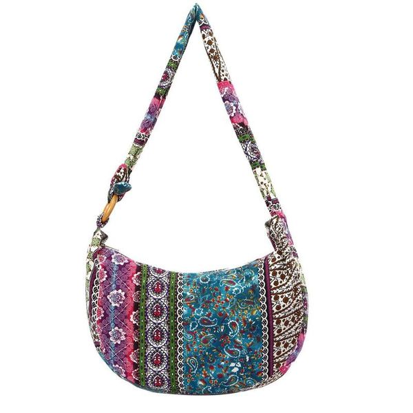 

bag women 2020 hippie floral print women handbags adjustable strap canvas tote crossbody sling hobo bag bags for 2020