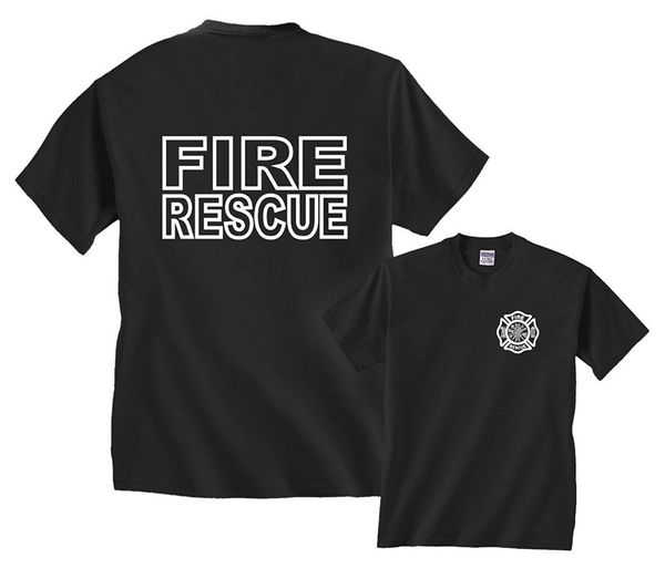 

2018 new summer cool tee shirt fair game fire rescue firefighter duty f&b t-shirt cotton t-shirt