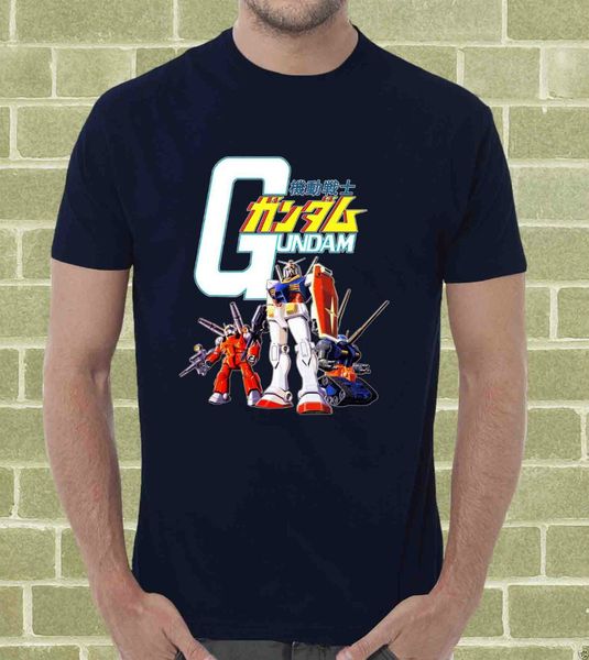 

2020 new arrival summer fashion gundam cartoon anni 80 t-shirt per uomo e bambino t-shirt casual man tees